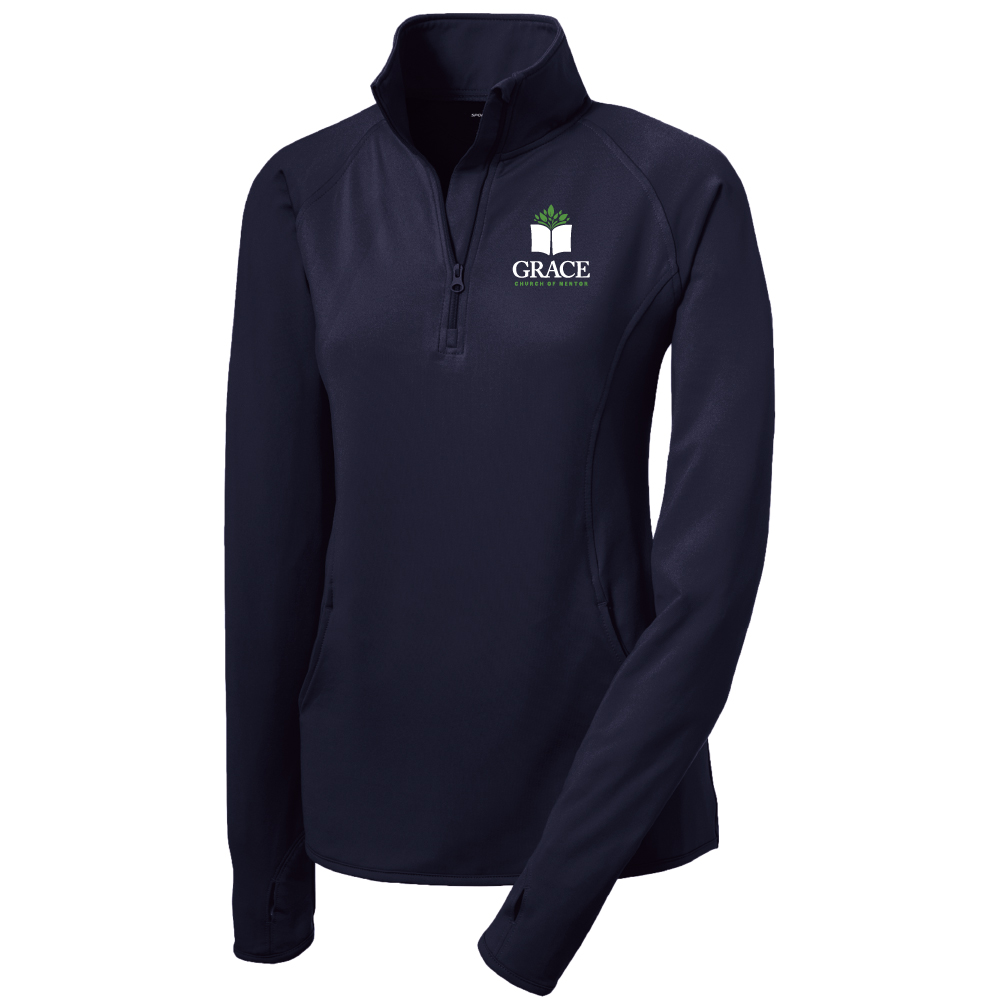 Grace Church Ladies 1/4-Zip Wicking Pullover